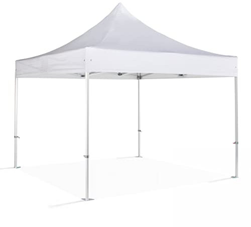 MobEventPro Klappzelt Pro +, 50 mm, Aluminium, 4 x 4 m, Weiß