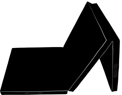 Calma Dragon 85620, Colchoneta Plegable Gimnasia Espuma PU Impermeable Alfombra de Protección en 3 Paneles Plegables 60x180x5cm Resistente Antideslizante Compacta Ligera para Yoga, Pilates