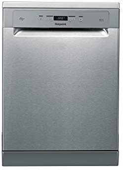 Hotpoint HFC 3T232 WFG X UK Freestanding Full Size Dishwasher, 14 Place Settings, Stainless Steel
