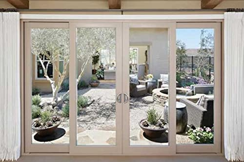 Mirror Silver Solid 1% - Twin Sided Privacy Solid Pro Mirror Window Tinting Tint Film, Solar Control Solid Silver Reflective Window Film (76cm, 1m)