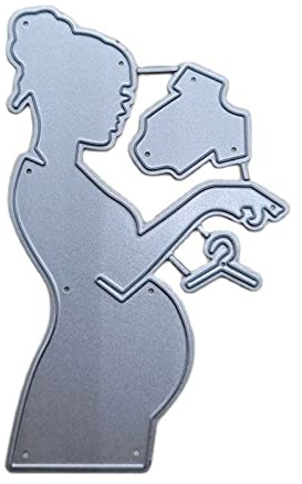 Plantilla de corte de metal para mujer embarazada y bebé, plantilla de troqueles para manualidades, álbumes de recortes, herramienta de grabado en relieve, troqueles para el día de la madre, tarjeta