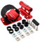 Soporte de horquilla para bicicleta, portaequipajes para techo, soporte para rueda trasera de bicicleta, accesorios para soporte de, ROJO