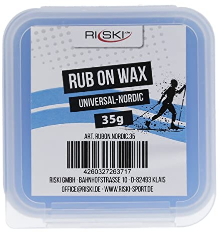 RiSki Rub On Ski Wax -Nordicskiwax - universal 35g