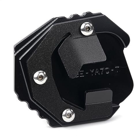 Piastra Supporto per Estensione Laterale Cavalletto Moto Accessori per TENERE 700 Tenere700 T7 XTZ 700 2019-2022 2023 2024 2025 TÉNÉRÉ 700 T700 Accessori (Nero)