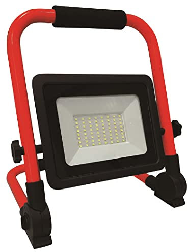 BOXTEC LED Arbeitsleuchte, Baustrahler, verstellbar, faltbar, 3m robustes Gummikabel, 6500K, IP65, Leistung in Watt:50 Watt