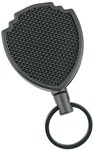Llavero Retráctil de Carrete, Llaveros Retráctiles Resistentes Mosquetón para Soporte de Tarjeta ID, Rollo Para Llavero Extensibles de Carrete Portatarjetas Colgante con Puede Estirarse Hasta 100cm