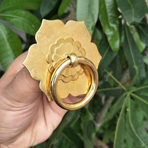 Antike Bronze Messing Türgriffe Schubladenschrank Knauf Kommode Schrank Tropfenring Zieht Wandbehang Haken Möbelbeschläge,Antikes Messing,Kleinerer Ring