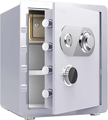 Tresor, Tresor, feuerfest, wasserdicht, für den Haushalt, Diebstahlschutz, Aufbewahrungsbox mit kleiner privater Tür, integriertem Bargeldschmuck, mechanischem Passwortschloss für den Bargeldgebrauch