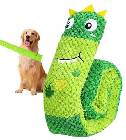 Generisch Aggressive Hund Spielzeug, Hundequietschende Spielzeug - Quietschende Hund Zahnen Spiel - Gefüllte Tierhilfsmittel, Plüschpuppen -Dinosaurierhasen für kleine mittelgroße große Rassen