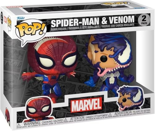 Funko Pop! Marvel: Spider-man & Venom (D23 Comic-inspired Deco Special Edition) 2-Pack