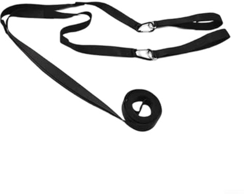 Harnais de ski pour enfants - Système de soutien de la poitrine et du dos anti-chute - Sangle de sécurité réglable avec sangle en nylon résistant aux intempéries - Facile à utiliser - Noir