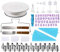 Soleebee 86 Pcs Plateau Tournant de Gâteau, Kit de Pâtisserie Décoration de Gâteau, Buses, Poches et Douilles, Clous à Fleurs, Coupleur, Spatule à Glaçage etc. pour Cuisine Décoration de Gâteaux