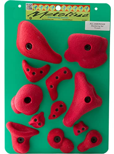 Metolius Bouldering Klettergriff Set, all american