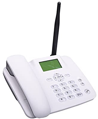 YIWEOG Telefono fisso senza fili 4G Supporto telefonico da tavolo GSM 850/900/1800/1900MHZ Scheda SIM Telefono cordless con antenna Radio Sveglia Funzione SMS per casa Casa Call Center Ufficio