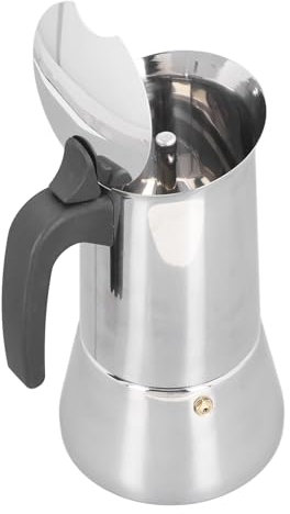 Olla Moka, Conveniente Portátil Conveniente para la Olla Moka de Capacidad Moderada para Cocinero de Inducción (4 taza)