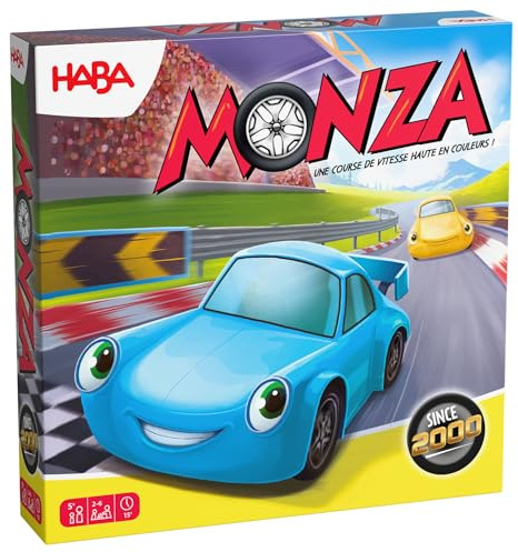 HABA 2012226002 - Monza 2025, tärningsbordsspel och strategi för barn mer 5 år