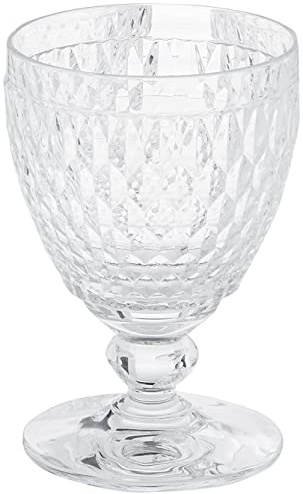 Villeroy & Boch Boston Wine Goblet Box Set of 4 - Dishwasher Safe - Made in Germany - Premium Clear Crystal Glass - Perfect for Red Wine, White Wine, Cocktails, and More