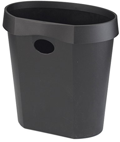 Avery DR500BLK DTR Eco Waste Bin with Removable Rim, 350 x 340 x 250 mm, 18 L - Black