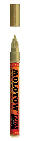 127HS-CO Molotow ONE4ALL-Farbstift mit 1,5 mm Crossover-Spitze – in verschiedenen Farben gold-metallic