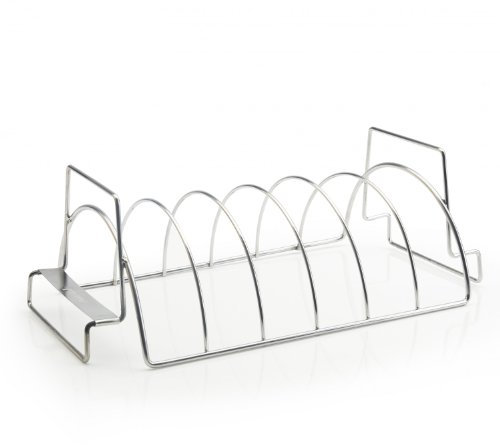 barbecook Supporto per Costine Barbecue in Acciaio Inox, Supporto grigla per Barbecue, 34,5x20x15cm