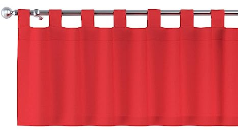 dekoria Kurzgardine mit Schlaufen Schal Gardine Dekoschal 130 x 40 cm rot