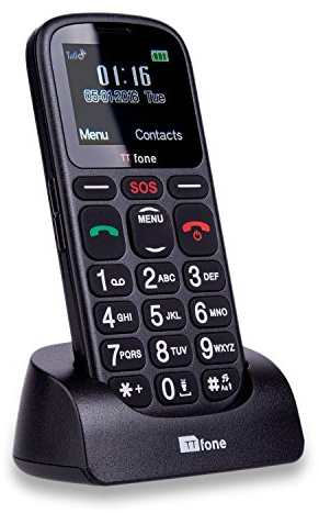 TTfone Comet Big Button Basic Simple Easy to Use Pay As You Go Emergency Mobile Phone (Vodafone with £10 Credit)