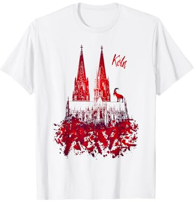 Köln Geißbock Kölner Dom T-Shirt T-Shirt