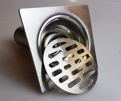 Square Shower Bathroom Floor Water Drain Waste Trap Wet Room Plumbing TAP18