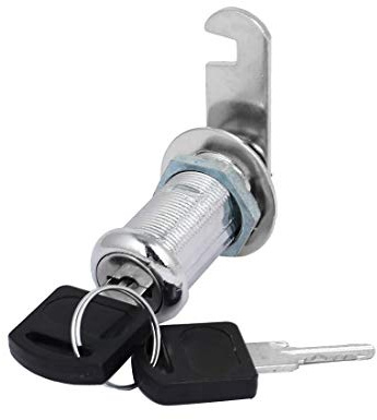 BE-TOOL Möbelschloss 30 mm Schrankschlösser Drehzunge Schloss mit 2 Schlüsseln für Briefkasten, Briefkasten, Schublade (1 Stück)