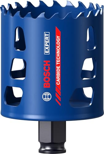 Bosch 1x EXPERT Multi Material Power Change Plus-Lochsäge (für Holz mit Metall, Ziegelstein, Ø 65 mm, Professional Zubehör Bohrmaschine)