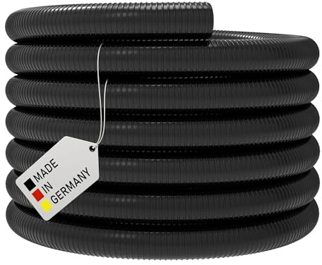 Teichschlauch *SCHWARZ Pumpenschlauch Förderschlauch Spiralschlauch Pumpen Druckschlauch Saugschlauch (38 mm (1 1/2) - 5 Meter)