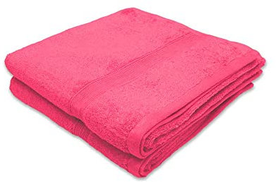 Alpes Blanc - Set di asciugamani da bagno, 600 g, 100% cotone, asciugamani da bagno e biancheria da bagno, ultra morbidi e assorbenti (rosa cipria/rosa chiaro/rosa chiaro, 100_x_150)