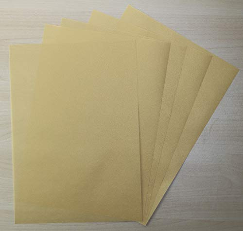 25 Blatt Transparentpapier Zanders Spectral DIN A3 (297 x 420mm) 100g/m² Farbe Gold transparent (FPA-112)