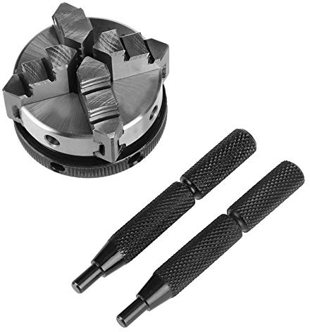 Portabrocas autocentrante de 4 mordazas, mini portabrocas de torno de metal reversible portátil, para máquinas herramientas de medición