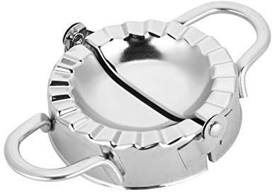 LetCart Dumpling Mould - Kitchen Stainless Steel Dumpling Dough Mould Make Fruit Pie Press Pastry Tools(Large)
