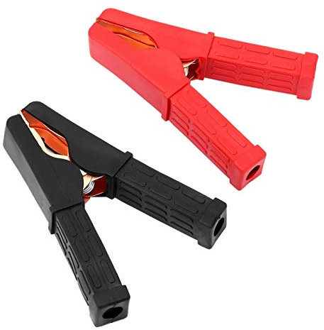 Akozon Clip-Batterie-Starthilfekabel, Paar Notfall-Autobatterie-Starthilfekabel mit hochwertigen Materialien