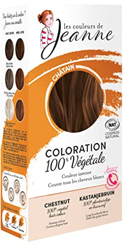 LES COULEURS DE JEANNE - COLORATION VEGETALE BIO CHATAIN FONCE 2X50GR
