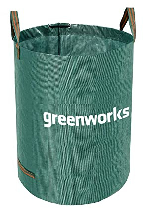 Greenworks Tools 120 L garden waste bag (foldable collecting bag for garden waste, leaves and lawn clippings 120 litres of capacity), Green, AMP-120CB