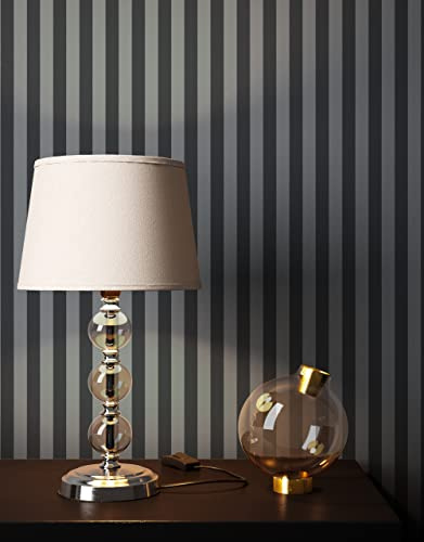 Newroom Vliestapete Schwarz Streifen Modern Tapete Wohnzimmer