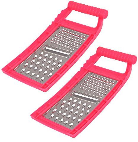 Ruilogod Cucina Multi-Function Strumento di frutta di frutta di frutta verdura Carota Zester Grater 2 pz
