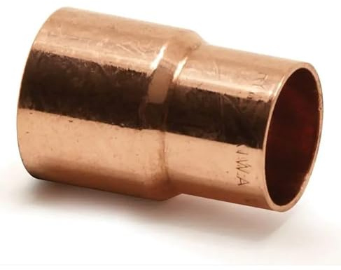 Reduziermufa aus Kupfer - Pressfitting Kupfer Hochdruckfest - Lötfitting Kupfermuffen Resistent Gegen Hohe Temperaturen - DVGW geprüft - 35x22mm (Mufa red. 35x22)