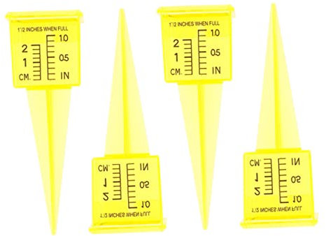 Toddmomy 5pièces Pluviomètre Plastique Transparent pour Mesure des Précipitations Outil De Jardin Facile à Installer pour Jardin Et Pratique