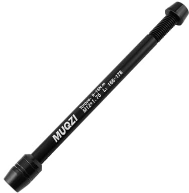 Yundxi Bike Trainer Steckachse Adapter, Schnellspanner M12 x 1,5/1,75 Gewindesteigung 160 bis 178 mm Schaft für Hinterradbefestigung, Trainerlänge