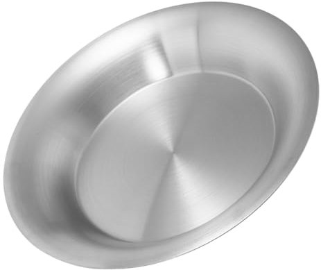 ABOOFAN Plato De Cocina Occidental Plato De Acero Inoxidable Vajilla Resistente Temperaturas