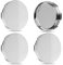 Tapas para Llantas,4 Pcs Centro De Rueda Accesorios ABS Plásticos de Buje Tapas Centrales de Rueda Universales Coche Tapas Llantas Adecuado para Una Amplia Gama de Modelos de Vehículos(Plata)
