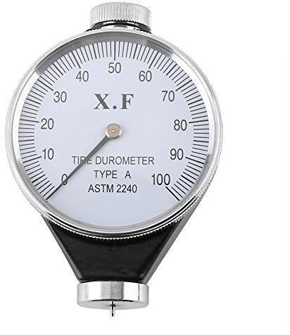Telituny Shore Härte Messgerät, 0-100 HA Typ A Shore Durometer Gummireifen Durometer, Härteprüfgerät Meter Reifen Durometer Härte Kunststoffen Meter, für Gummi Kunststoff Hartgummi Härte Messung