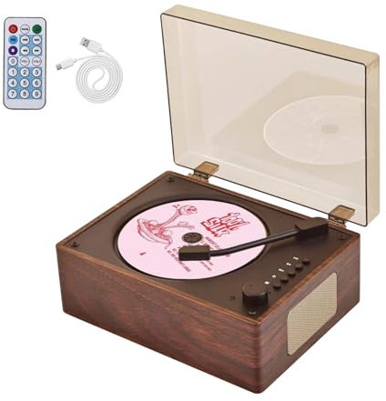 Tragbar CD Player, HiFi-Sound-Lautsprecher, Bluetooth 5.3, mit Fernbedienung, Staubschutz, Wiederaufladbarer CD-Player unterstützt AUX/USB-Anschluss für Zuhause, Auto, Geschenk