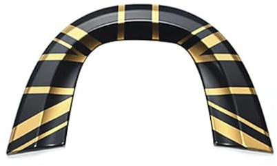 car decor For Mini For Cooper F56 F55 Countryman F60 Clubman F54 Union Jack Car Interior Roof Reading Light Lamp Sticker Cover Accessories(GOLD JACK)