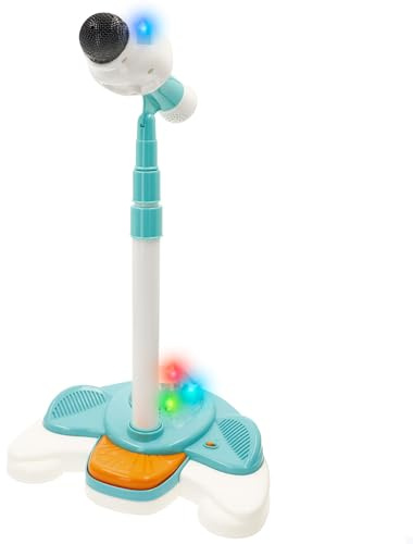 winfun Micrófono inalámbrico, Soporte Ajustable, Luces de Colores, Melodías Infantiles, Efectos de Voz y aplausos, Sonidos Beatbox, Karaoke Infantil, Juguete Musical, +36 Meses (39374)