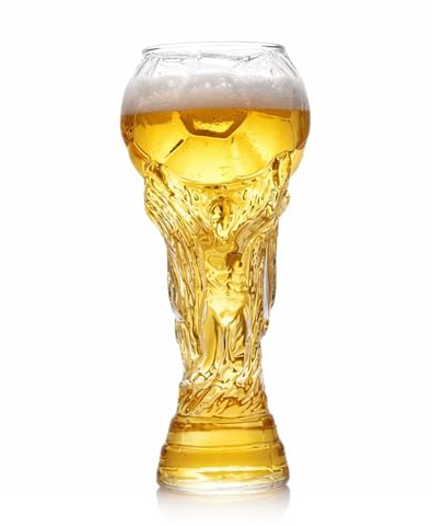 World Cup Football Beer Mug, Star Wars Themed Design, Football Cups for World Cup Football 2026, Ideal for Sports Events and Gatherings, Dimensions 9 cm by 9 cm by 20.5 cm with 450 ml Capacity